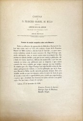 CARTAS DE... ESCRITAS A ANTÓNIO LUIZ DE AZEVEDO. Publicadas com introdução e notas por Edgar Prestage.